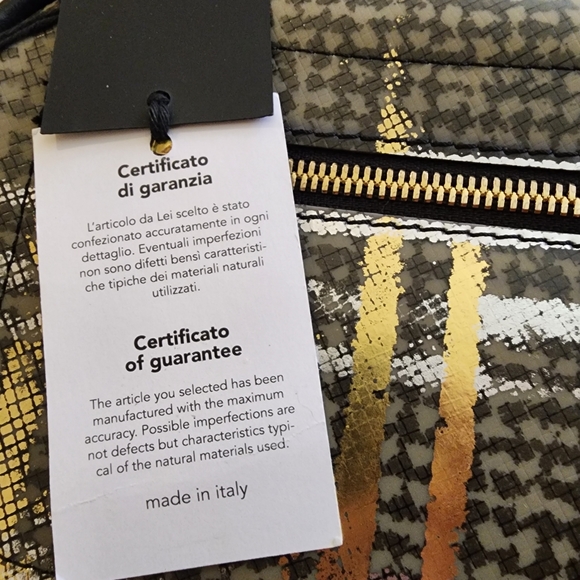 GUM DESIGN Grey Cross-body bag removable shoulder strap golden skull jew… - Picture 9 of 9